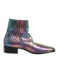 Multicolor Chelsea Short Ankle Boots Shoes