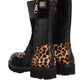 Multicolor Leopard Mid Calf Boots Shoes
