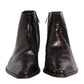 Bordeaux Chelsea Men Short Ankle Boots Shoes