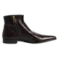 Bordeaux Chelsea Men Short Ankle Boots Shoes