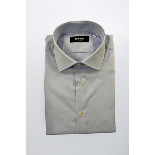 Light Blue Cotton Men Shirt