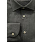 Gray Cotton Men Shirt