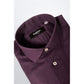 Purple Cotton Men Shirt