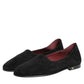 Black Leather Suede Slip On Loafers Dress Shoes