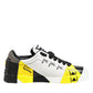 Multicolor Leather Graffiti Low Top Sneakers Shoes