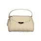 Beige Polyurethane Womens Bag