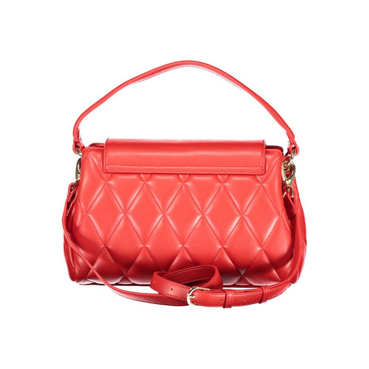Rosso Polyurethane Women Handbag