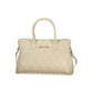 Beige Polyurethane Women's Bag