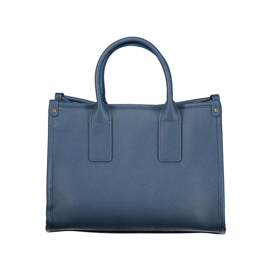 Blu Polyurethane Women Handbag