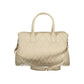 Beige Polyurethane Women's Bag