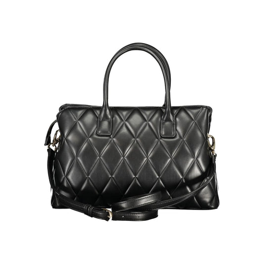 Black Polyurethane Women Bag