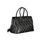 Black Polyurethane Women Bag