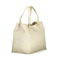 Beige Polyurethane Women's Bag