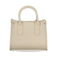 Beige Polyurethane Women's Bag