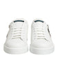 White Leather #DGFAMILY Men Sneakers Shoes