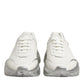 White Silver Daymaster Low Top Sneakers Shoes