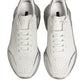 White Silver Daymaster Low Top Sneakers Shoes