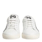 White Prince Leather Low Top Men Sneakers Shoes