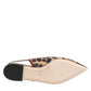 Brown Leopard Slingback Flats Sandals Shoes