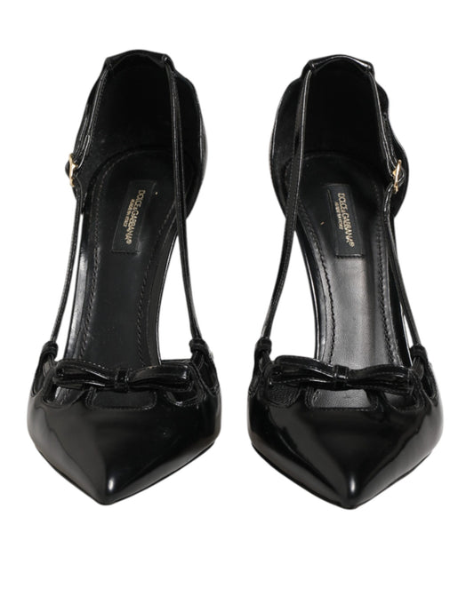 Black Patent Leather High Heels Pumps Shoes