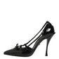 Black Patent Leather High Heels Pumps Shoes