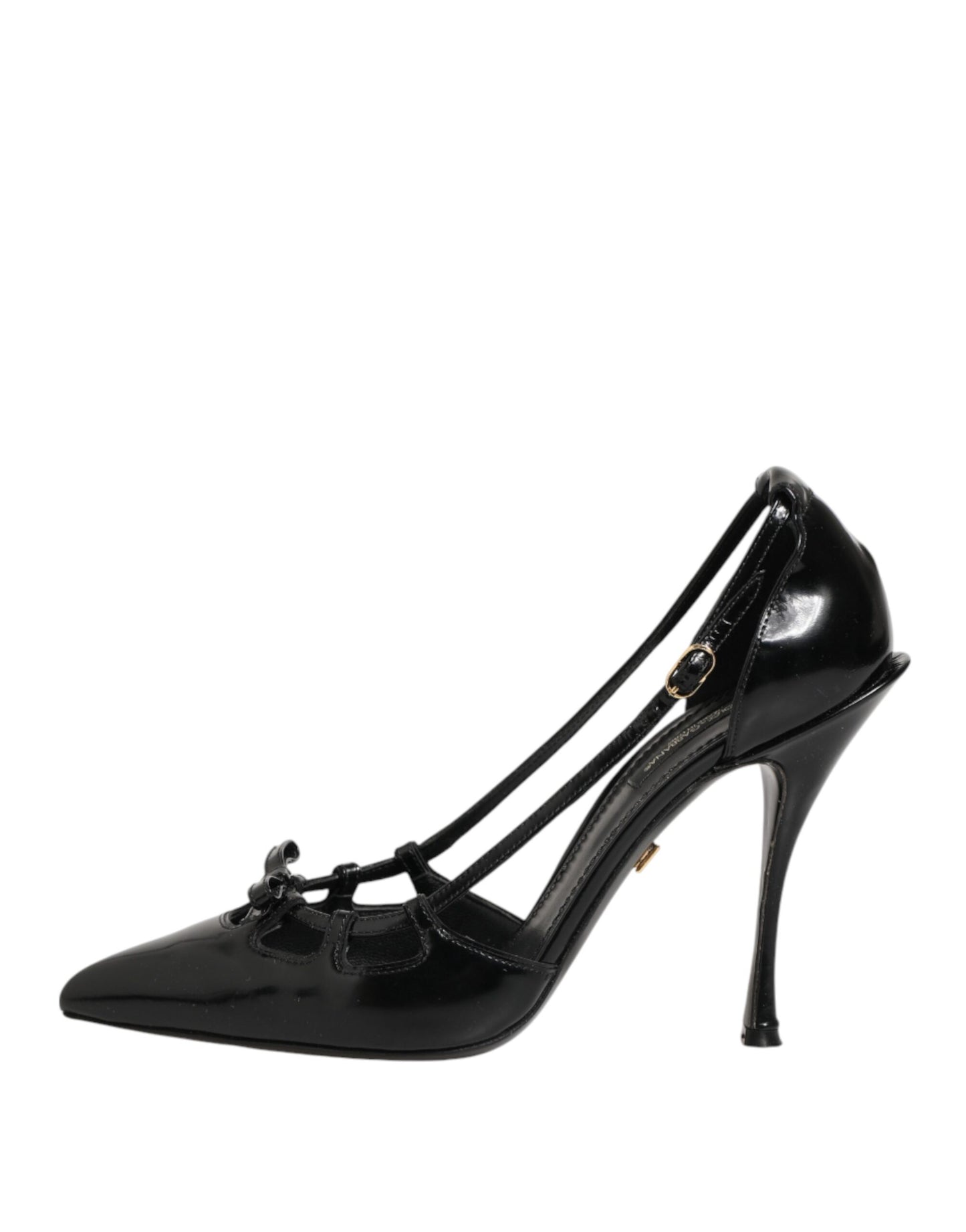 Black Patent Leather High Heels Pumps Shoes
