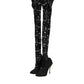 Black Taormina Lace Socks Pumps Boots Shoes