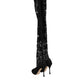 Black Taormina Lace Socks Pumps Boots Shoes