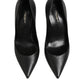 Black Patent Leather High Heels Pumps Shoes