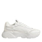 White Leather Daymaster Low Top Sneakers Shoes