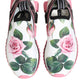 White Rose Print Sorrento Sneakers Shoes