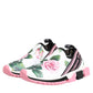 White Rose Print Sorrento Sneakers Shoes