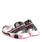 White Rose Print Sorrento Sneakers Shoes