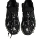 Black Mesh Sorrento Trekking Sneakers Shoes