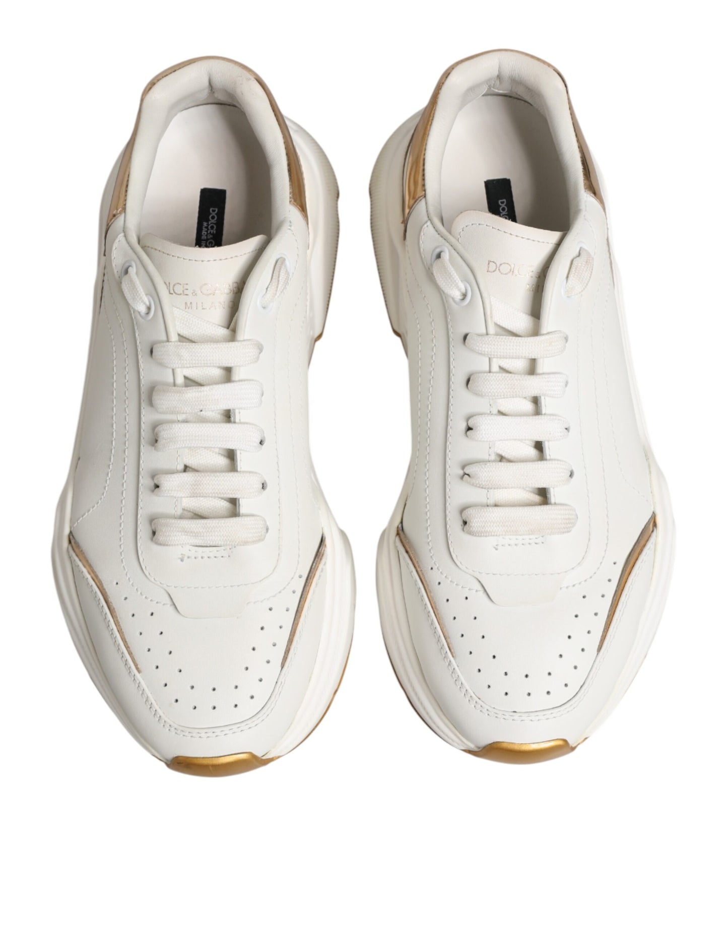 White Gold Daymaster Low Top Sneakers Shoes