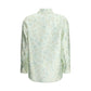 Green Silk Pattern Shirt