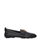 Black Leather Slip-On Loafers