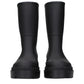 Black Cotton Ankle Boots