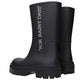Black Cotton Ankle Boots