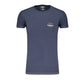 Blue Cotton Men's Underwear T-Shirt