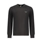 Black Cotton Men Sweatshirt