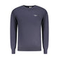 Blue Cotton Men Sweater