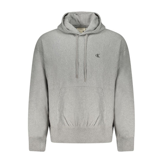 Gray Cotton Men Sweatshirt