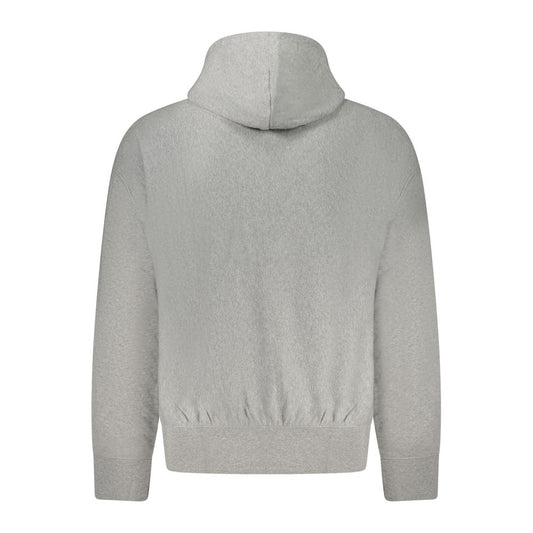 Gray Cotton Men Sweatshirt