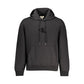 Black Cotton Men's Hooded Sweatshirt
