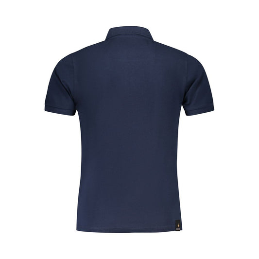 Blue Cotton Polo Shirt