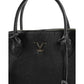 Black Leather Tote Bag