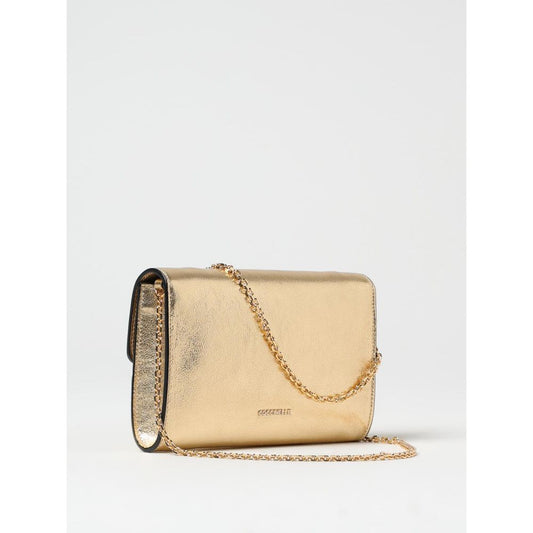 Gold Leather Shoulder Bag
