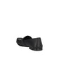 Black Calfskin Slip-On Loafers