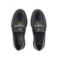 Black Calfskin Slip-On Loafers